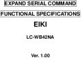 Icon of LC-WB42NA RS-232 Expand Serial Commands